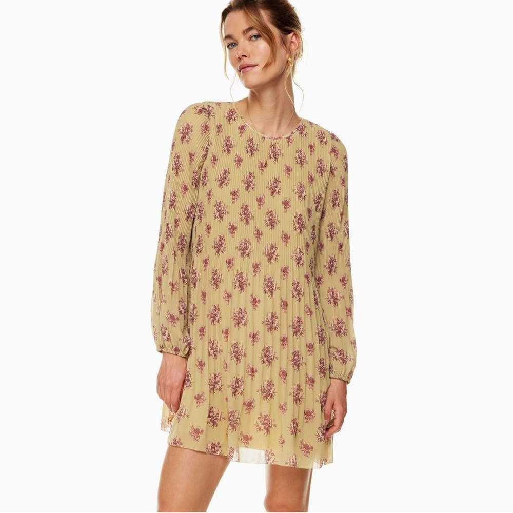 Wilfred Cream Long Sleeve Sundress with Bishop Sleeves